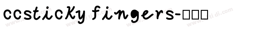 ccsticky fingers字体转换